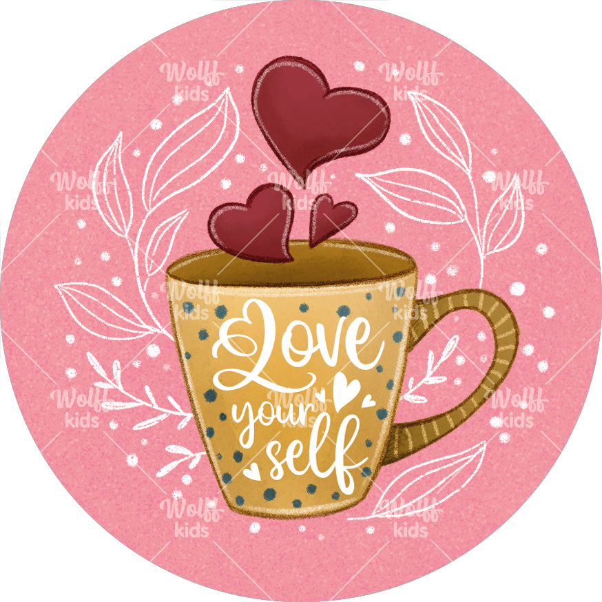 Einzelner Magnet: me-Time: bei einer Tasse Kaffe oder Tee